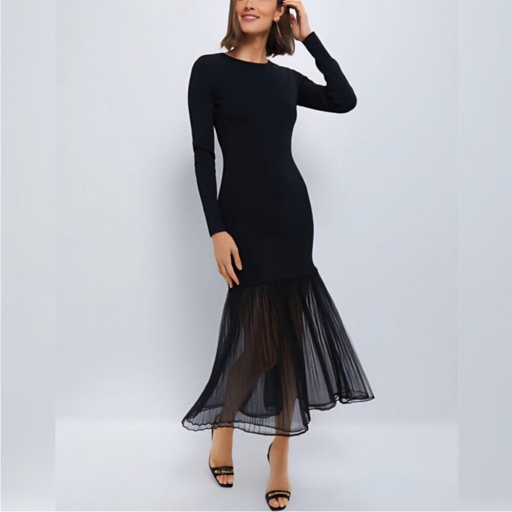 NWT Tuckernuck - M Hyacinth House Black Knit Gwendolyn Maxi Dress